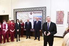 Azerbaijani president, first lady inaugurate Aghdam branch of Azerkhalcha OJSC (PHOTO)
