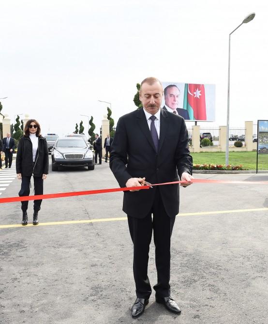 Azerbaijani president, first lady attend opening of Qarabag Equestrian Complex (PHOTO)