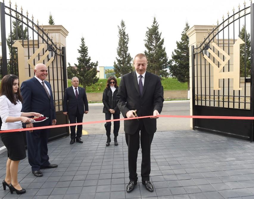 Президент Ильхам Алиев и Первая леди Мехрибан Алиева приняли участие в открытии Агдамского филиала ОАО «Азерхалча» (ФОТО)