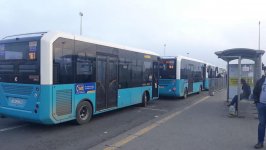 Yeni gətirilən avtobuslar xəttə buraxıldı (FOTO)