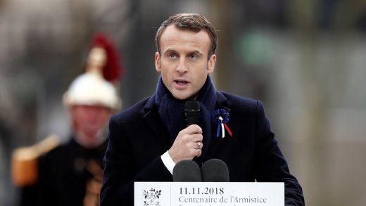 With Trump sitting nearby, Macron calls nationalism a betrayal
