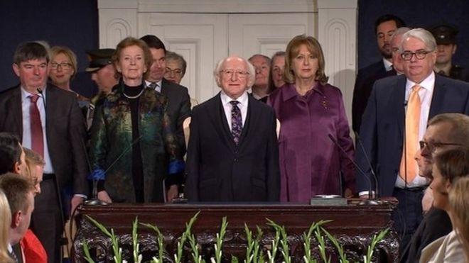 Michael D Higgins inaugurated as President of Ireland