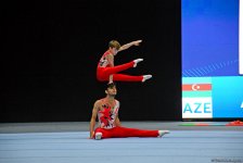 Стартовали подиумные тренировки азербайджанских спортсменов-участников Кубка мира по акробатической гимнастике в Баку (ФОТОРЕПОРТАЖ)