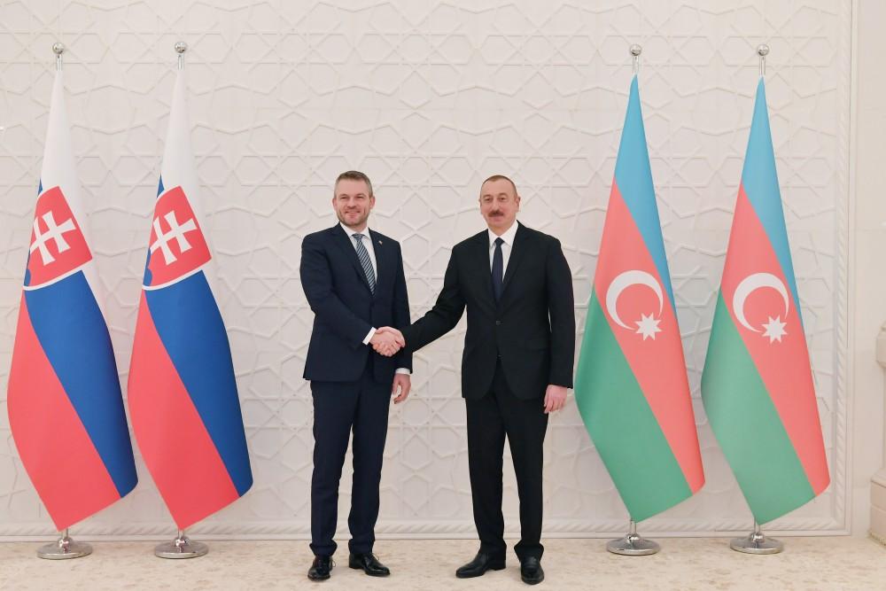 President Aliyev: Azerbaijan-Slovakia ties important in terms of developing country`s cooperation with EU (PHOTO)