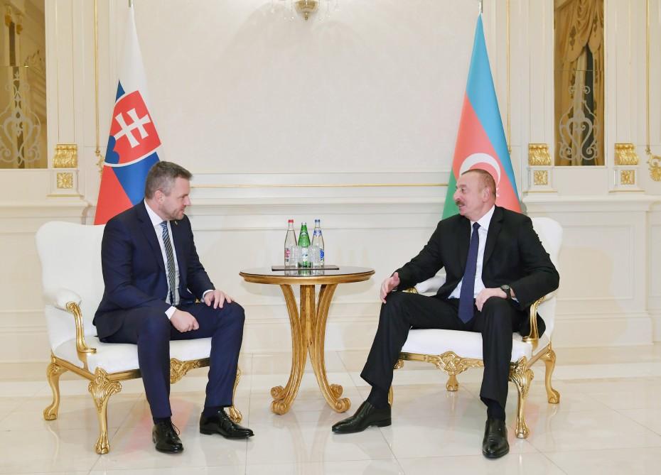 President Aliyev: Azerbaijan-Slovakia ties important in terms of developing country`s cooperation with EU (PHOTO)
