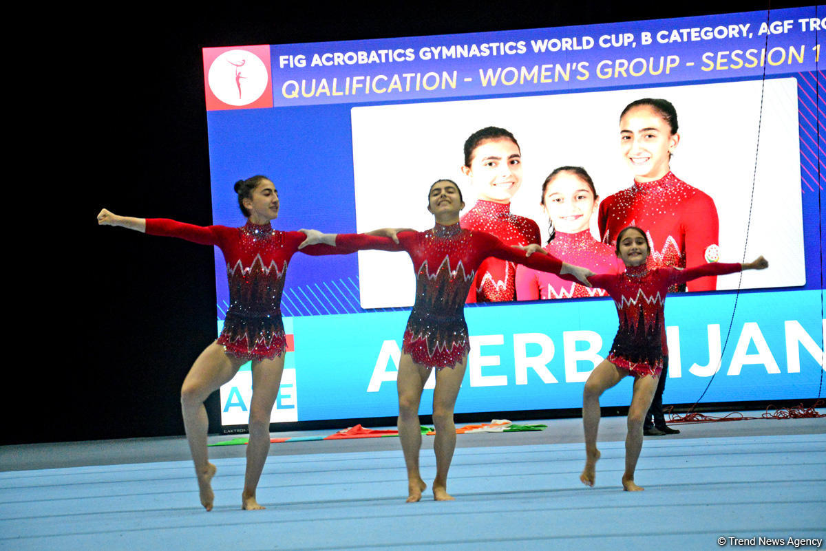 FIG Acrobatic Gymnastics World Cup podium training kicks off in Baku (PHOTO)