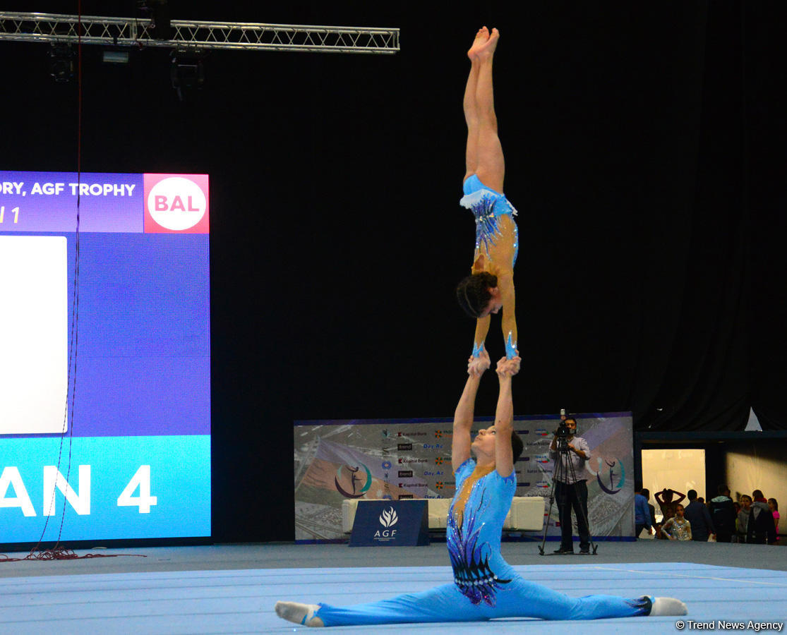 FIG Acrobatic Gymnastics World Cup podium training kicks off in Baku (PHOTO)