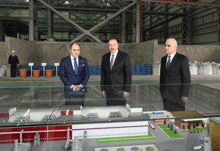 Azerbaijani president opens non-ferrous metals and foundry plant in Sumgait (PHOTO)