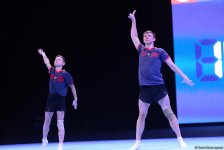 Podium training for FIG Acrobatic Gymnastics World Cup in photos