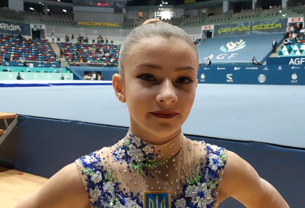 В Национальной арене гимнастики в Баку прекрасная атмосфера - украинская спортсменка