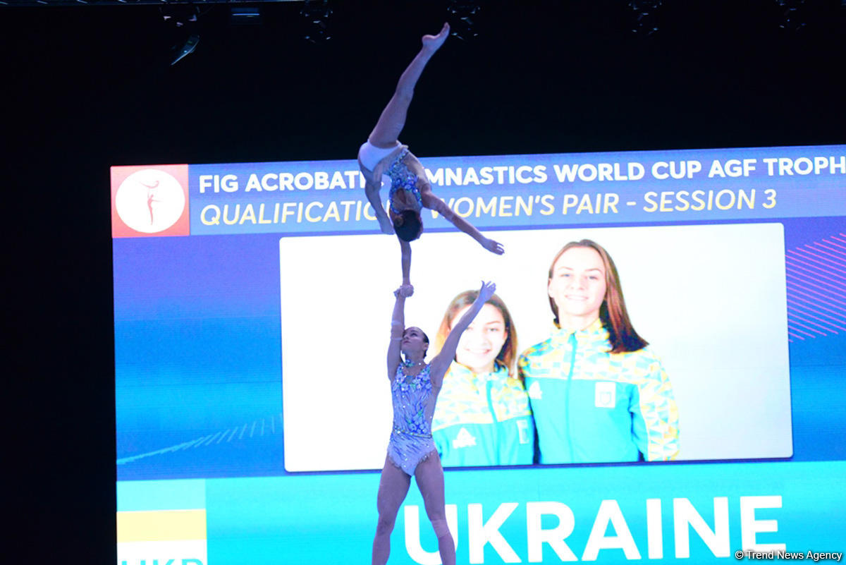 Bakıda ilk dəfə olaraq akrobatika gimnastikası üzrə Dünya Kubokuna start verilib (FOTO)