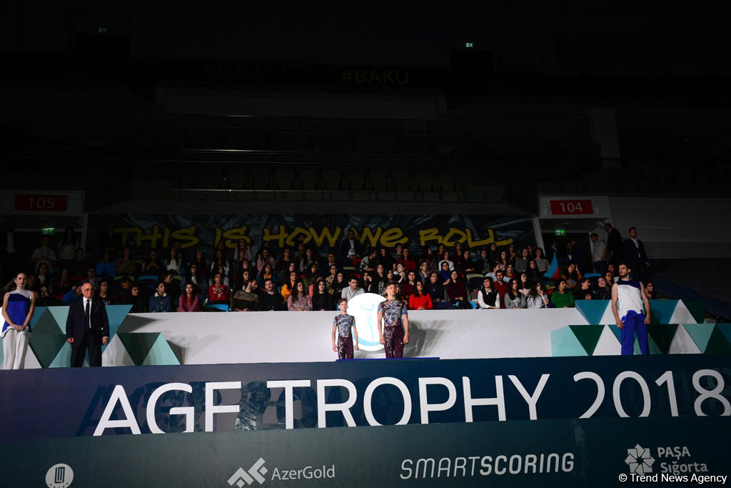 AGF Trophy awarded in FIG Acrobatic Gymnastics World Cup in Baku (PHOTO)