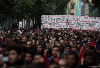 В Салониках прошла акция протеста против карантина
