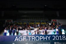 Состоялась вторая церемония награждения победителей и призеров Кубка мира по акробатической гимнастике в Баку (ФОТО)