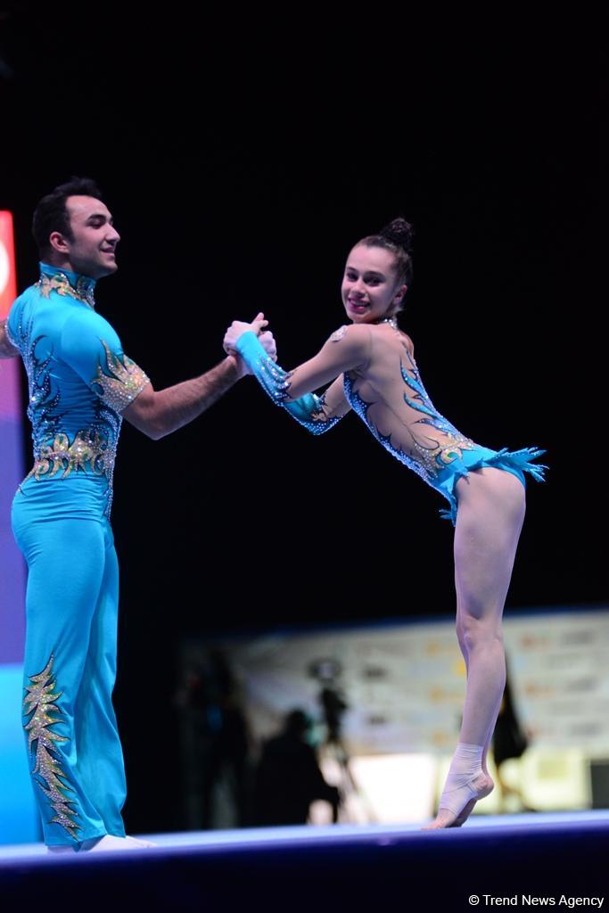 Akrobatika gimnastikası üzrə Dünya Kubokunun finalları start götürüb (FOTO)