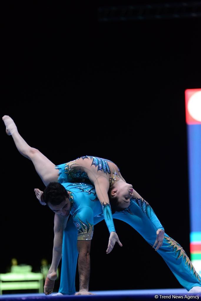 Finals of FIG Acrobatic Gymnastics World Cup kick off in Baku (PHOTO)