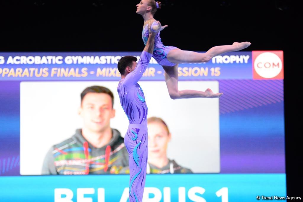 Akrobatika gimnastikası üzrə Dünya Kubokunun finalları start götürüb (FOTO)