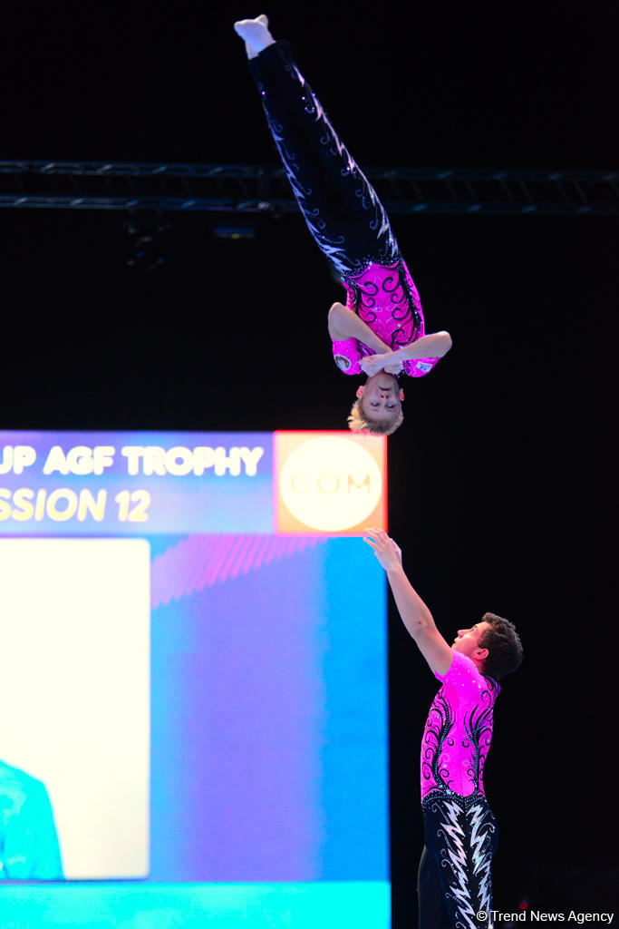 Стартовали финалы Кубка мира по акробатической гимнастике в Баку (ФОТО)