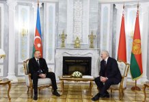 Azerbaijani, Belarus presidents hold one-on-one meeting (PHOTO)
