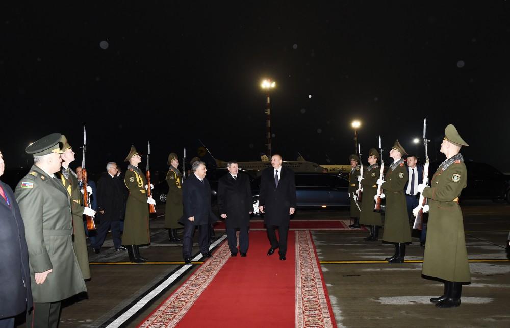 President Aliyev completes official visit to Belarus (PHOTO)