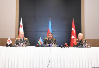 Представители силовых структур Азербайджана, Турции и Грузии подписали протокол по итогам встречи в Баку (ФОТО)