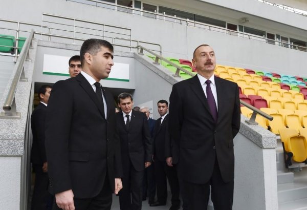 President Aliyev views Ashgabat Olympic Complex (PHOTO)