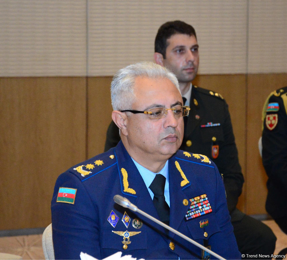 Azerbaijani defense minister meeting chiefs of Turkish, Georgian general staffs (PHOTO)