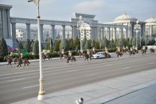В Ашхабаде состоялась  церемония официальной встречи Президента Ильхама Алиева (ФОТО)