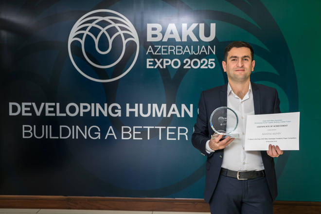UNEC young teacher becomes winner of scientific essay competition “Baku Expo 2025”