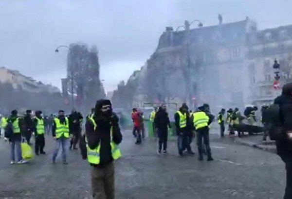Полиция задержала 89 человек в ходе акции протеста "желтых жилетов" в Париже