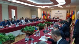 Azerbaijani MPs attending PABSEC plenary session in Yerevan (PHOTO)