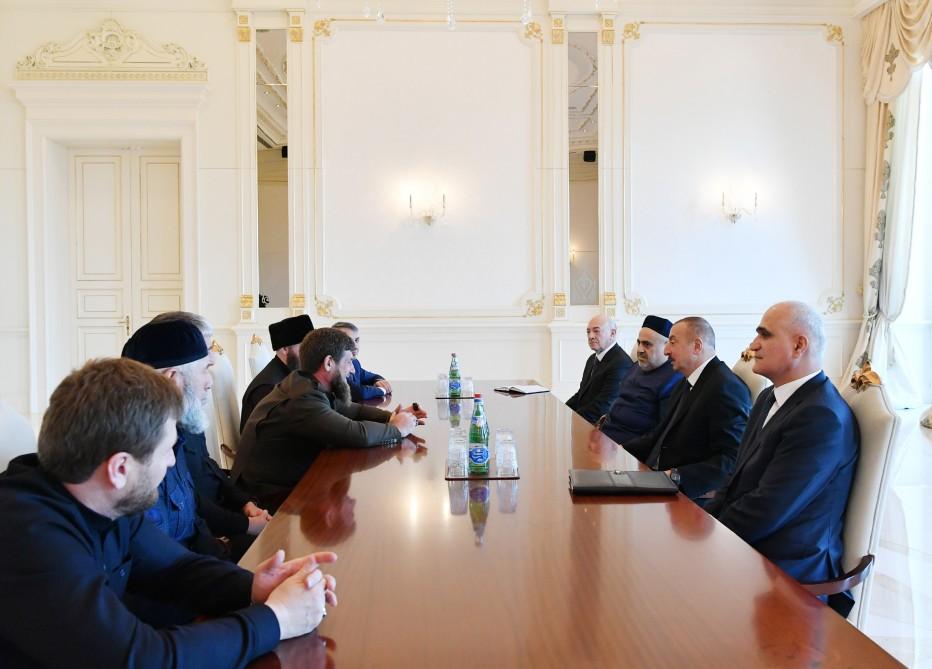 Ilham Aliyev: Co-op between Azerbaijani, Chechen peoples reached new level (PHOTO)