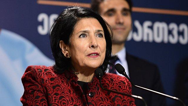Winning presidential candidate of Georgia says she will spare no efforts for state unity