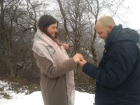 Российская пара обручилась в снежной Габале. Телеканал "Моя планета" в Азербайджане (ФОТО)