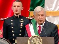 Mexico's new president takes aim at violence during first day in office (PHOTO)