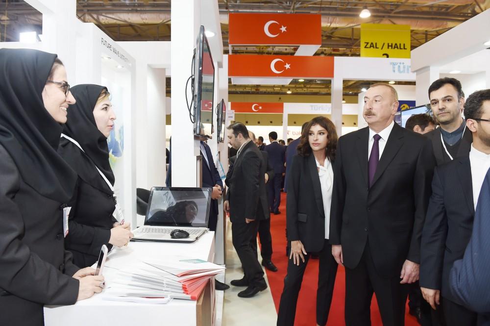 President Aliyev, First Lady Mehriban Aliyeva viewed Bakutel 2018 exhibition (PHOTO)