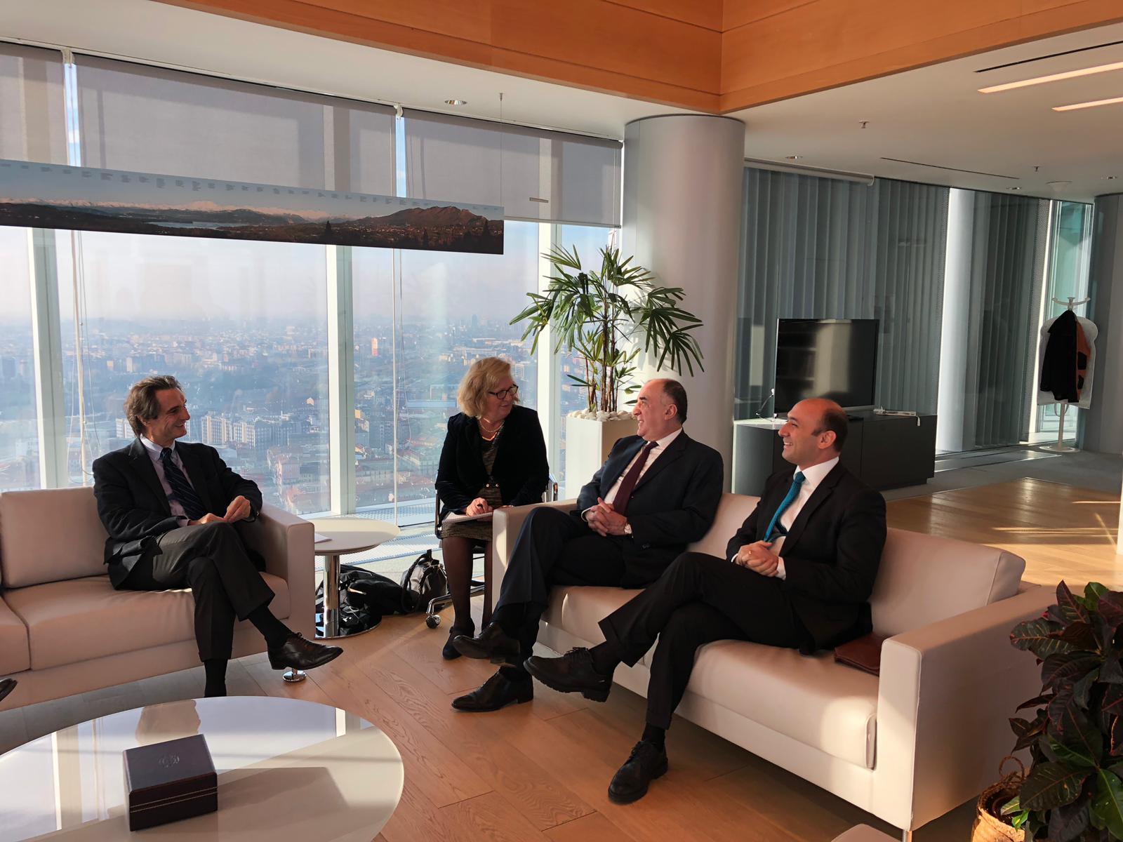Foreign Minister Elmar Mammadyarov met Attilio Fontana, the president of the Lombardy Region of Italy (PHOTO)