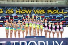 Winners of group exercises of 25th Azerbaijan Championship in Rhythmic Gymnastics awarded
