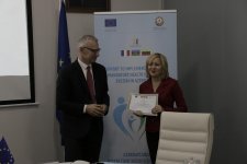 Корреспондент АМИ Trend заняла первое место в конкурсе, финансируемом ЕС (ФОТО)