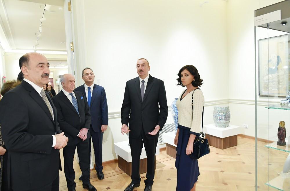Azerbaijani president, first lady inaugurate building of National Museum of Art after overhaul (PHOTO)
