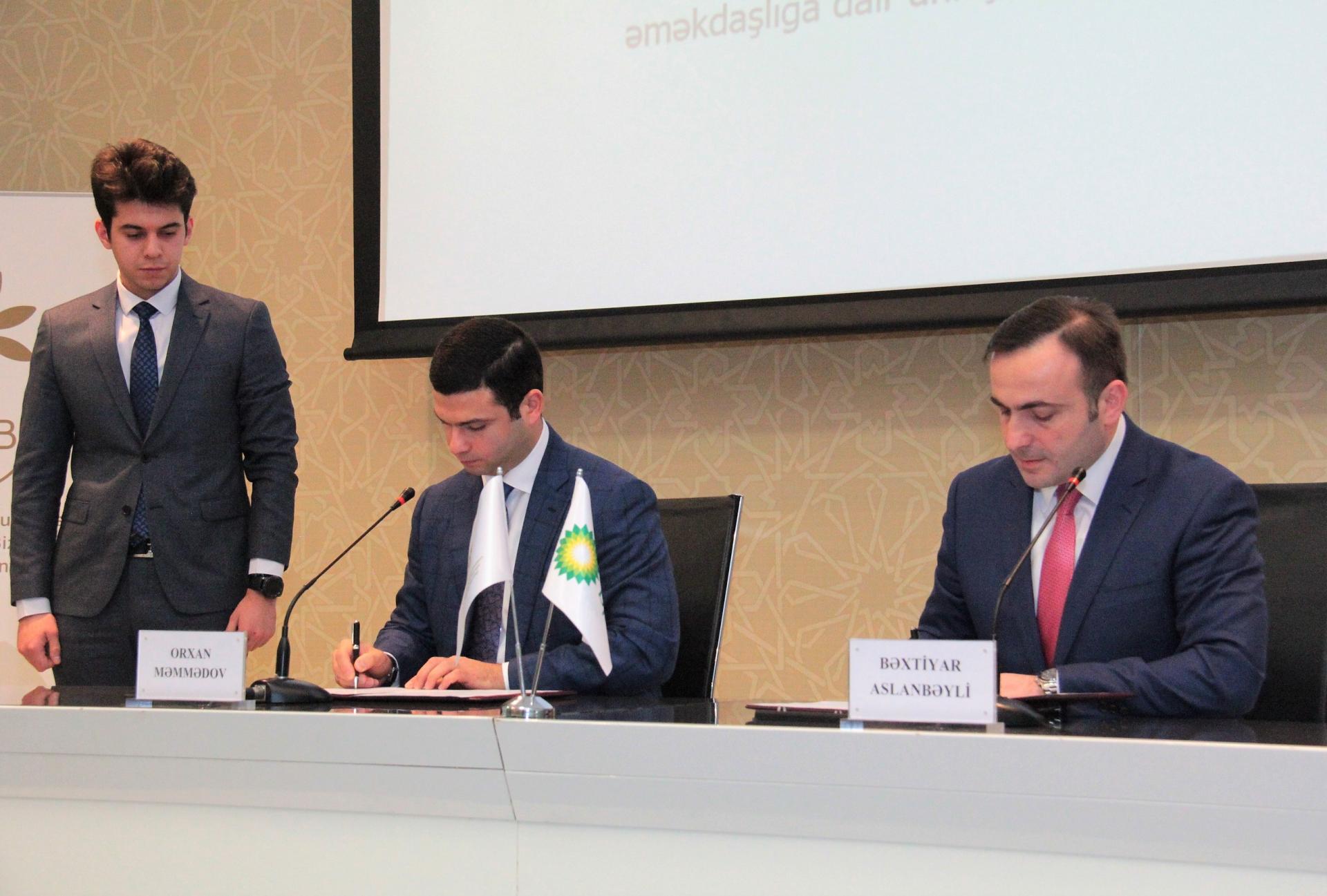 KOBİA və BP şirkəti arasında əməkdaşlığa dair Anlaşma Memorandumu imzalanıb (FOTO)