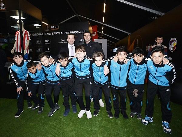 Эрнан Креспо на открытии Музея Лиги Европы УЕФА в Баку (ФОТО)