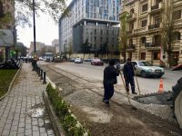 В Баку строятся новые линии ливневой канализации (ФОТО)