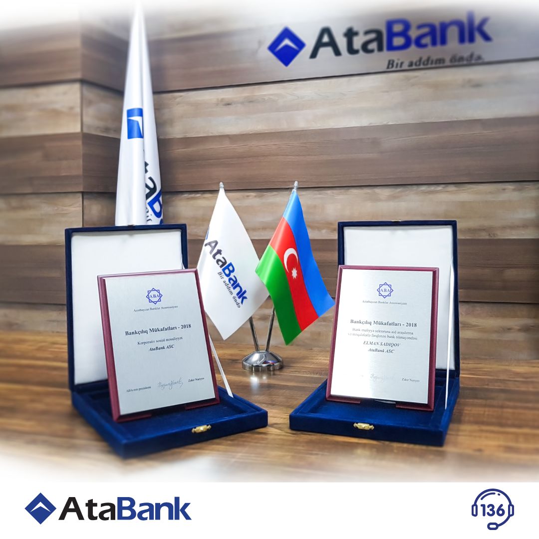 "AtaBank" iki nominasiya üzrə mükafata layiq görülüb