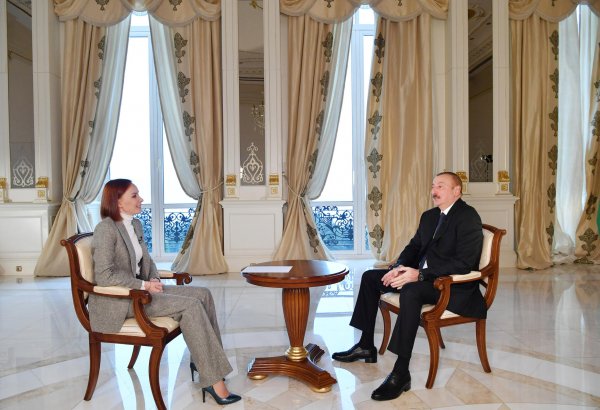 Президент Ильхам Алиев дал интервью российскому телеканалу «Россия-24»