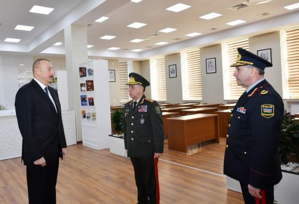 President Aliyev inaugurates new education block of Interior Ministry's Police Academy (PHOTO)