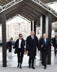 Azerbaijani president, first lady view newly-reconstructed recreation park in Baku (PHOTO)