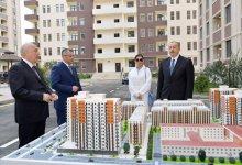 Президент Ильхам Алиев и Первая леди Мехрибан Алиева приняли участие в открытии комплекса жилых зданий для беженцев и вынужденных переселенцев в Сумгайыте (ФОТО)