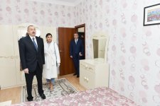 Azerbaijani president, first lady attend opening of residential complex for refugees, IDPs in Sumgait (PHOTO)
