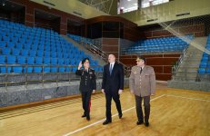 President Aliyev attends inauguration of sports & health club of Emergency Situations Ministry (PHOTO)